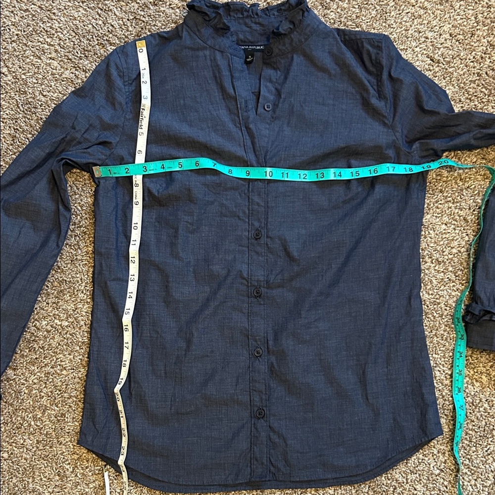 Banana Republic Dark Blue Casual Shirt - Picture 5 of 5
